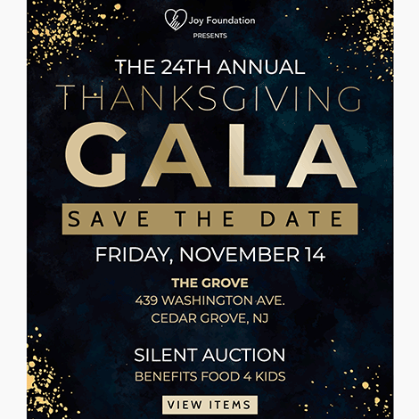 Thanksgiving Charity Gala Ball Invite